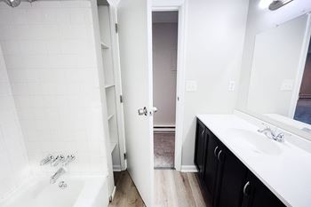 Linen closets in select apartments